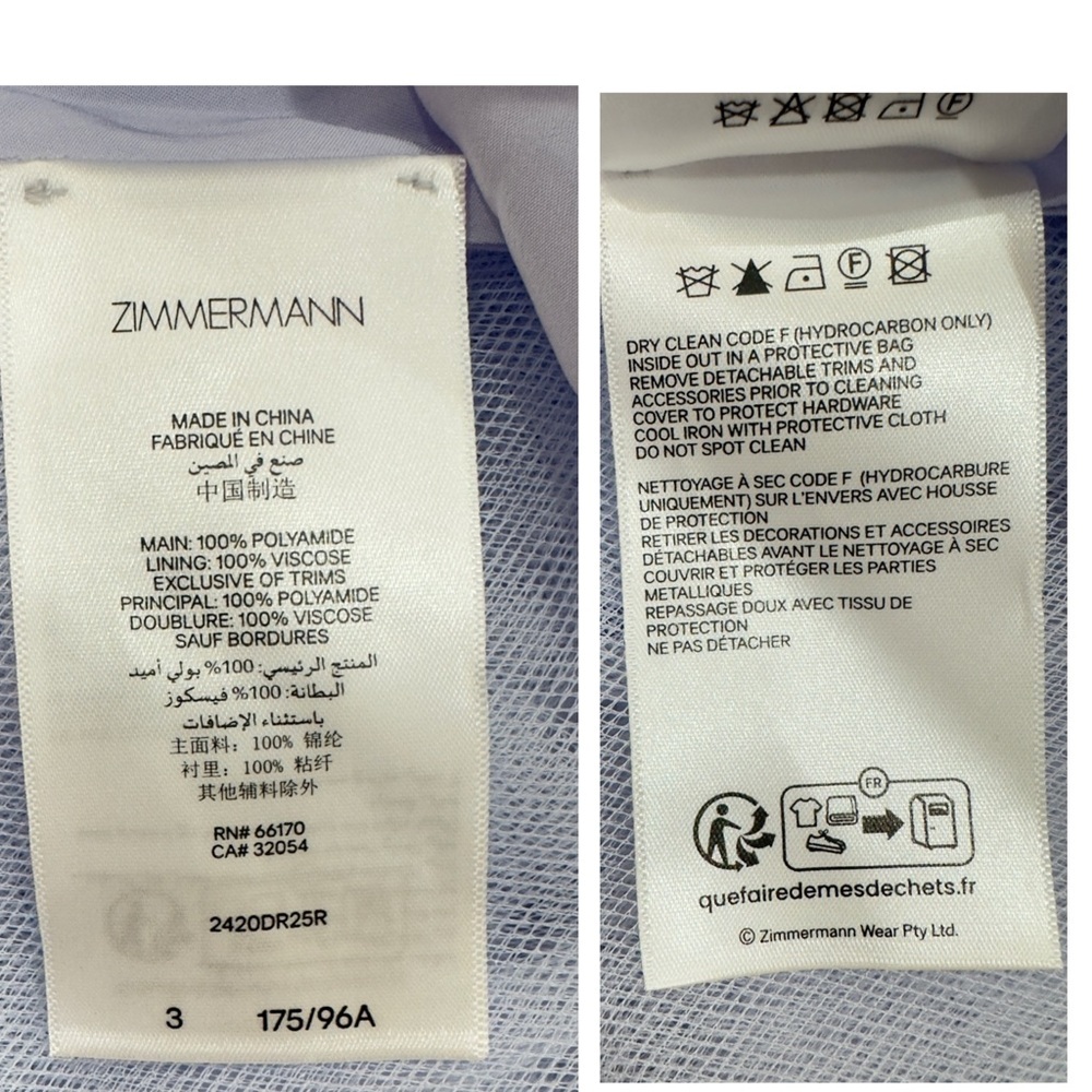 ZIMMERMANN Tulle Corset Bustier Sleeveless Cocktail Midi Dress Size Large 3 NEW - Picture 13 of 16